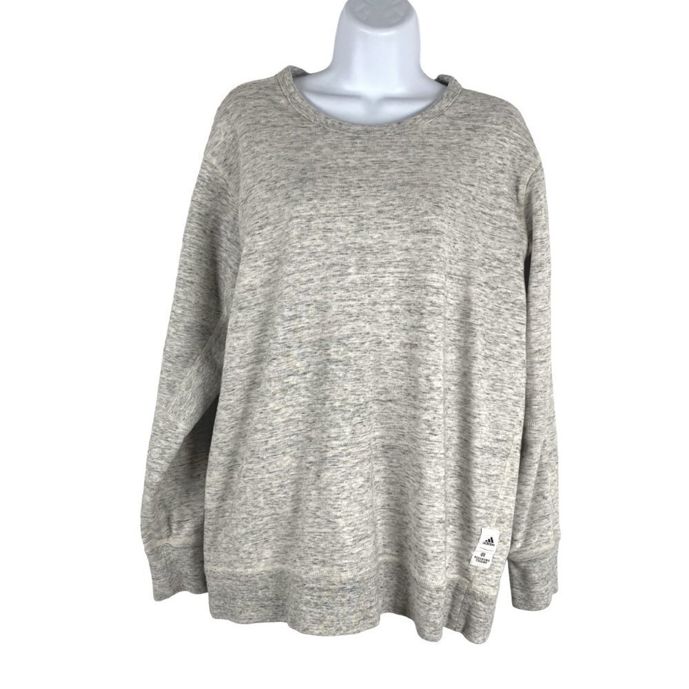 Adidas Reigning Champ Sweatshirt Women's‎ Medium Gray Long Sleeve TP-1996